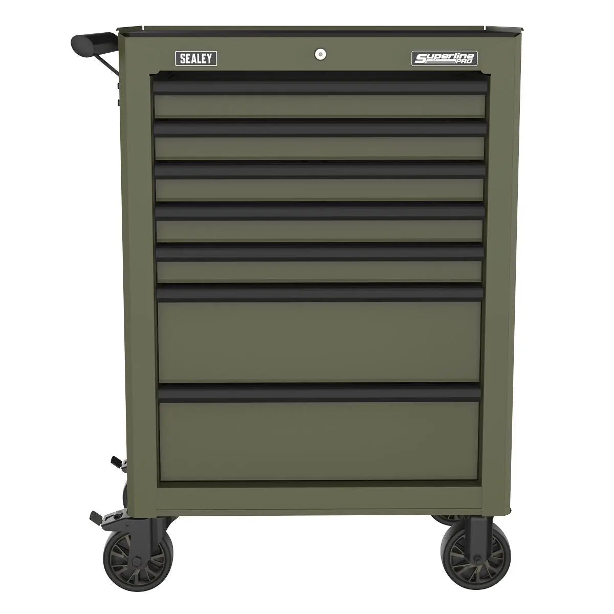 Sealey Superline Pro Superline PRO® Heavy-Duty Rollcab 7 Drawer - Khaki White Rose Tools