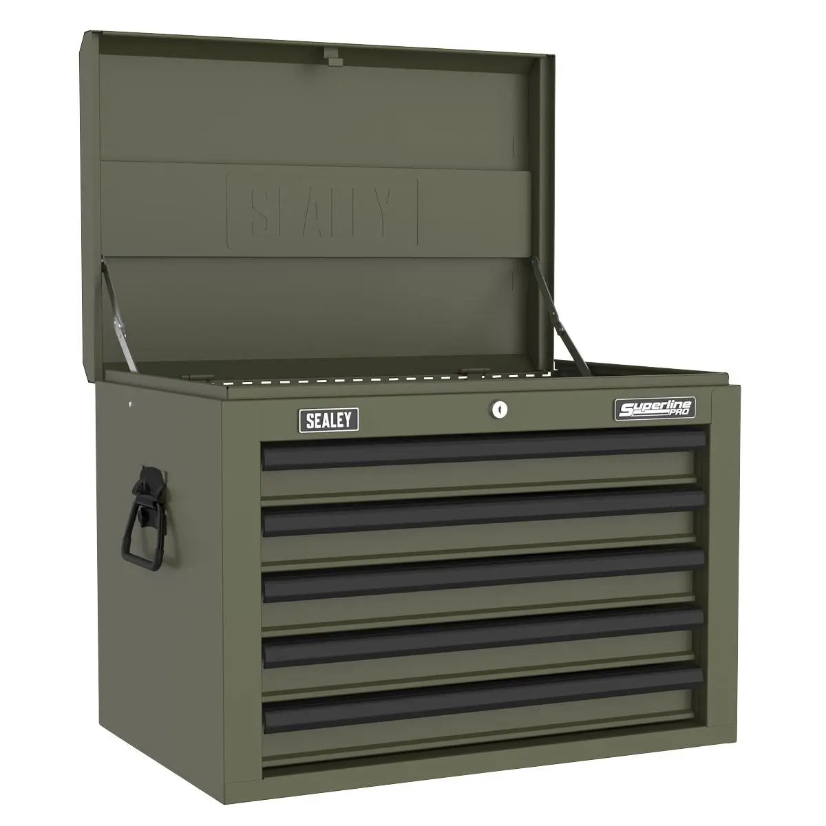 Sealey Superline Pro Superline PRO® Heavy-Duty Topchest 5 Drawer - Khaki White Rose Tools