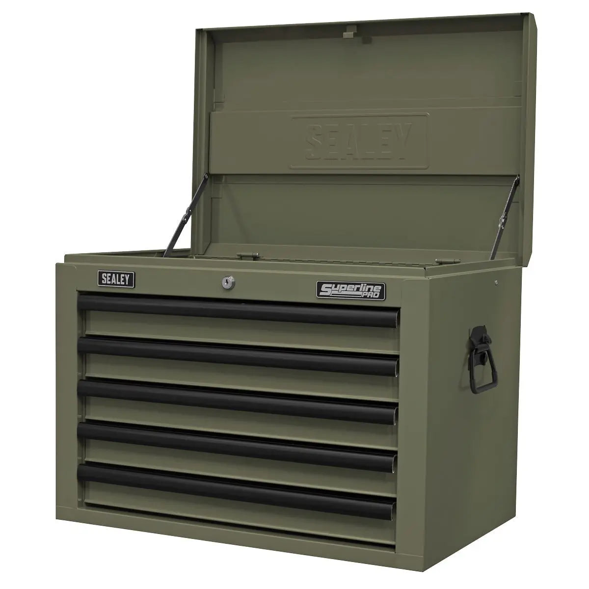 Sealey Superline Pro Superline PRO® Heavy-Duty Topchest 5 Drawer - Khaki White Rose Tools