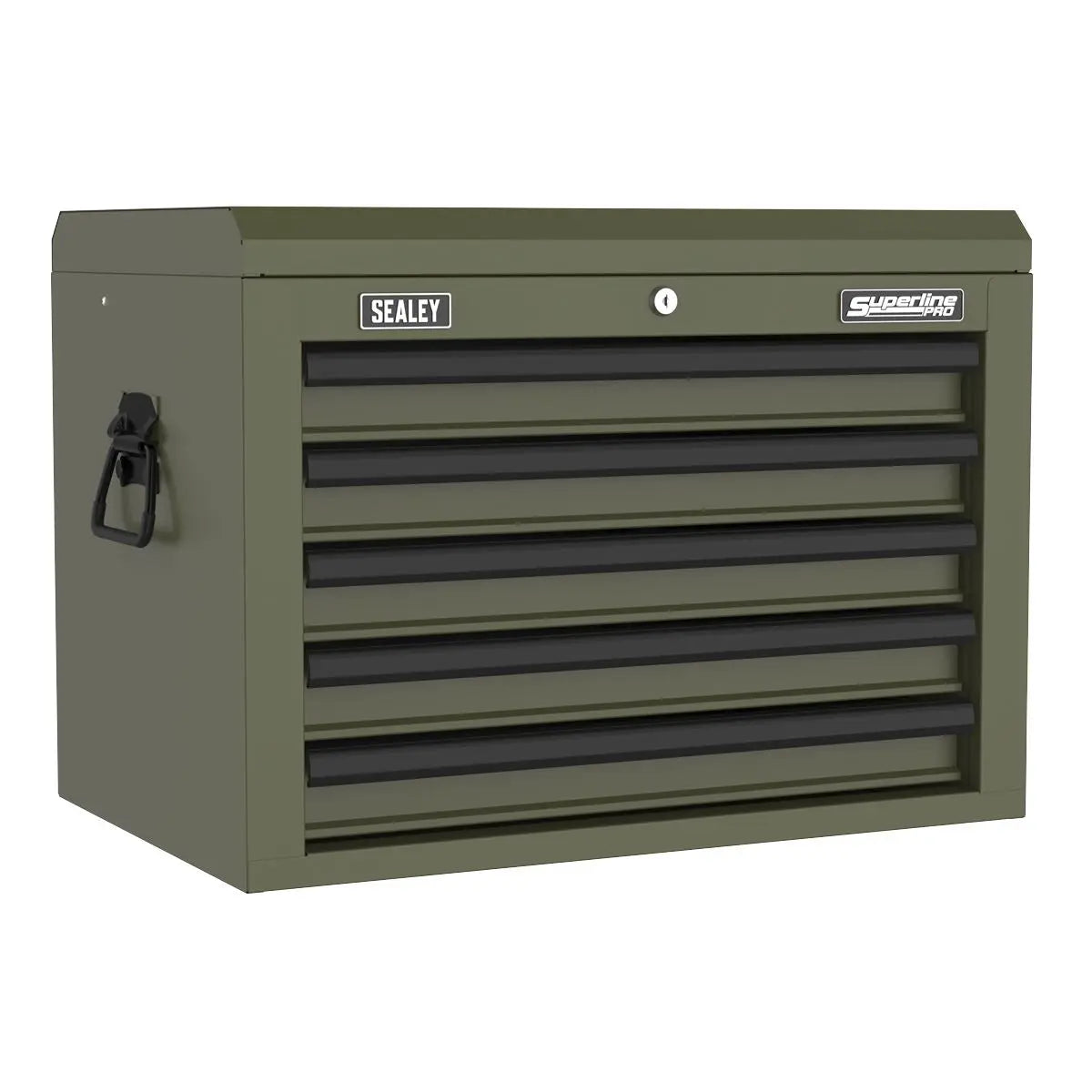 Sealey Superline Pro Superline PRO® Heavy-Duty Topchest 5 Drawer - Khaki White Rose Tools