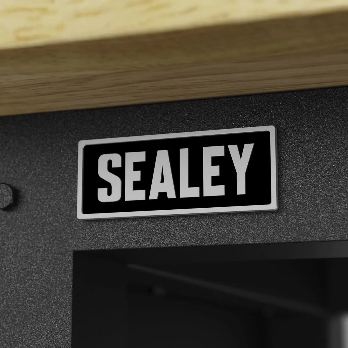 Sealey Superline Pro Superline PRO® Modular Workbench with 3 Drawers & Cupboard Wooden Worktop 1525mm White Rose Tools