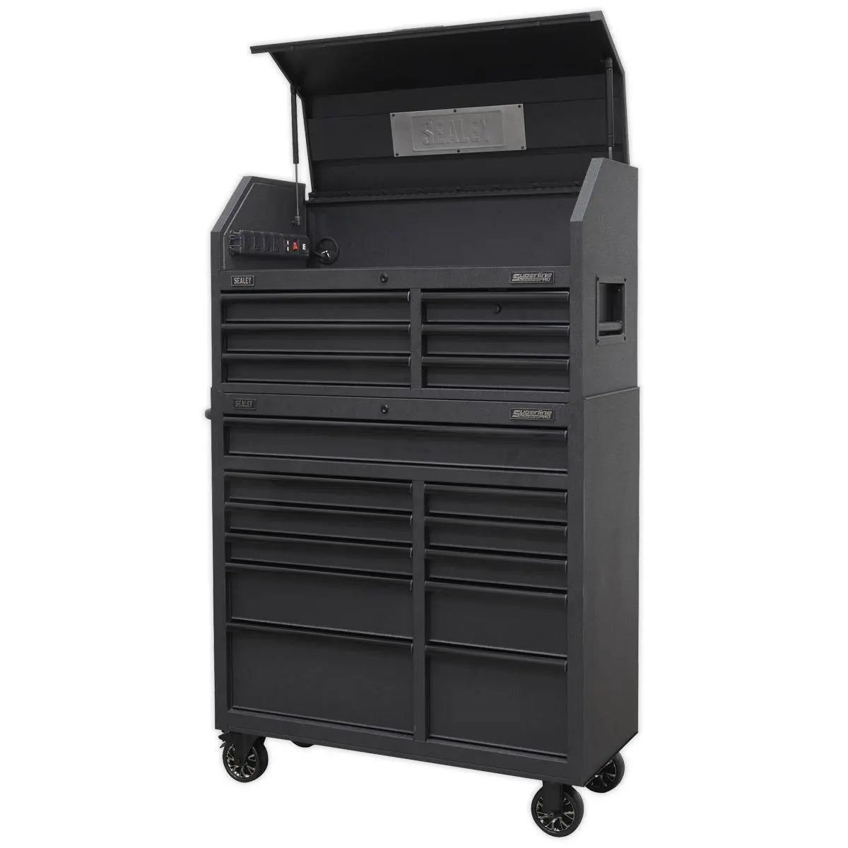 Sealey Superline Pro Tool Chest 17 Drawer Combination Soft Close Drawers with Power Strip