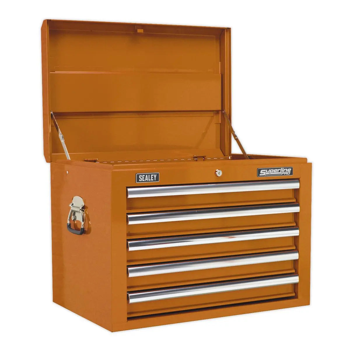 Sealey Superline Pro Tool Chest Combination 14 Drawer with Ball-Bearing Slides - Orange & 446pc Tool Kit