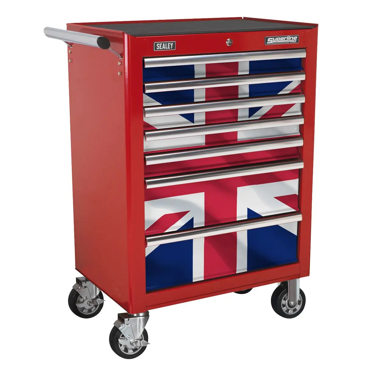Sealey Superline Pro Union Jack Graphics 7 Drawer Rollcab Kit