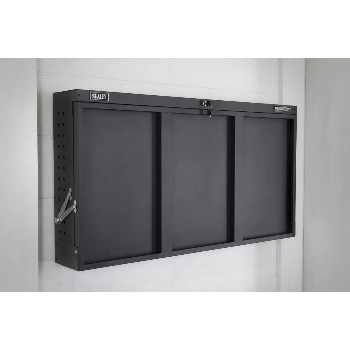 Sealey Superline Pro Wall Mounted Foldable Workbench 1100mm White Rose Tools