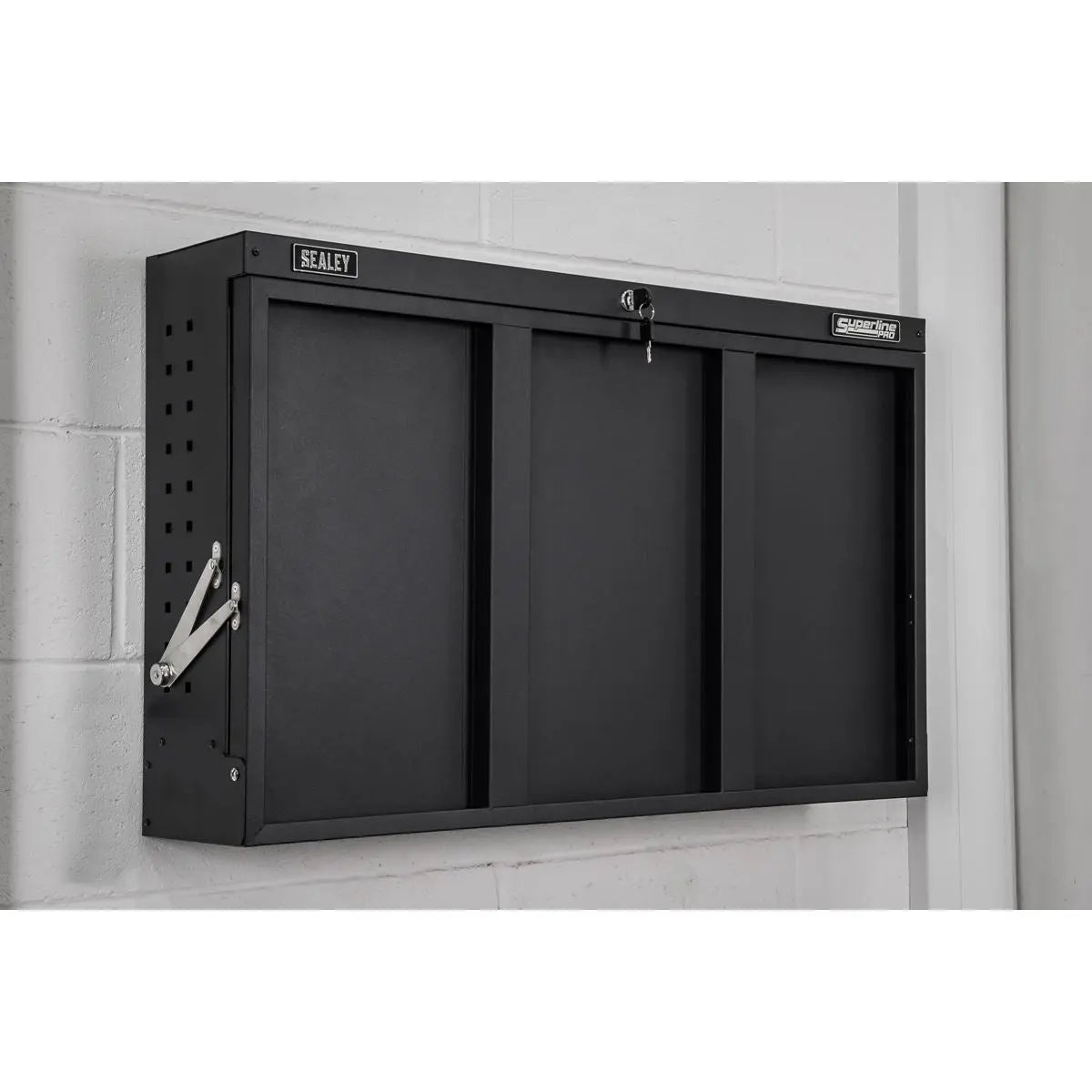 Sealey Superline Pro Wall Mounted Foldable Workbench 900mm White Rose Tools