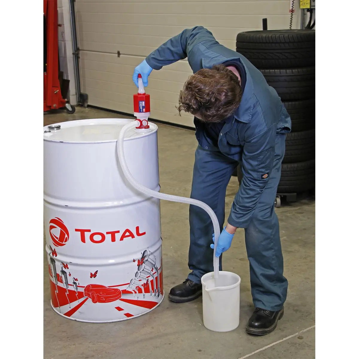 Sealey Syphon Pump for 205L Drum - High Flow