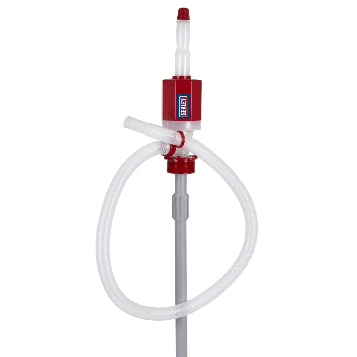 Sealey Syphon Pump with Segmented Suction Pipe High Flow White Rose Tools