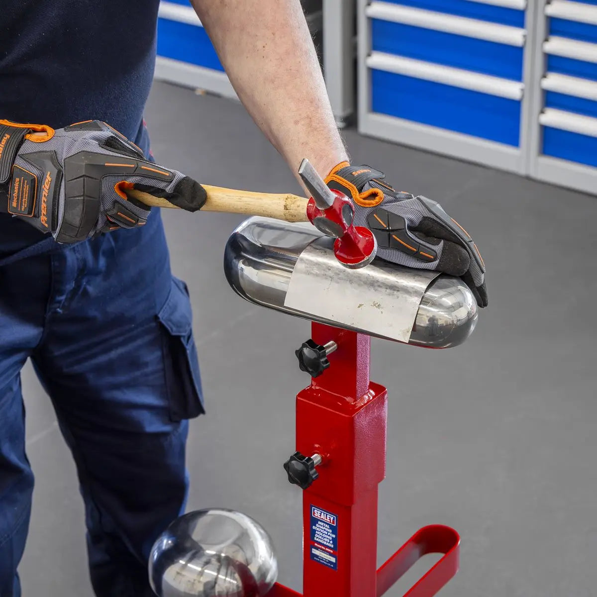 Sealey Tank Shaped Dolly for Bodywork Metal Forming White Rose Tools