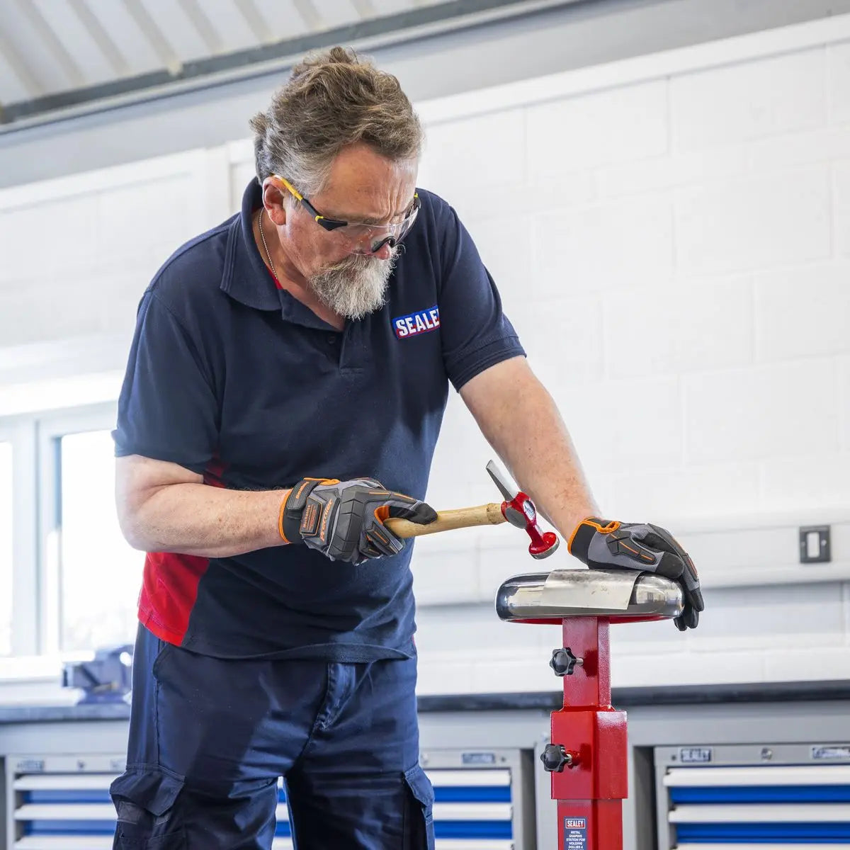 Sealey Tank Shaped Dolly for Bodywork Metal Forming White Rose Tools