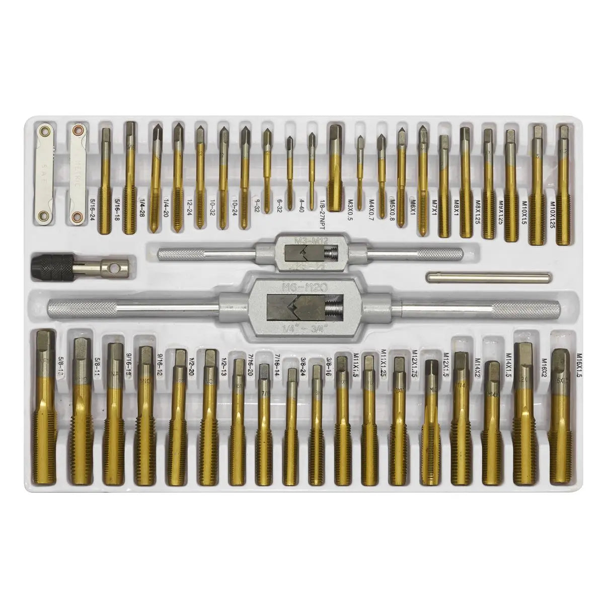 Sealey Tap & Die Set Hexagonal Metric & SAE/Imperial 86pc