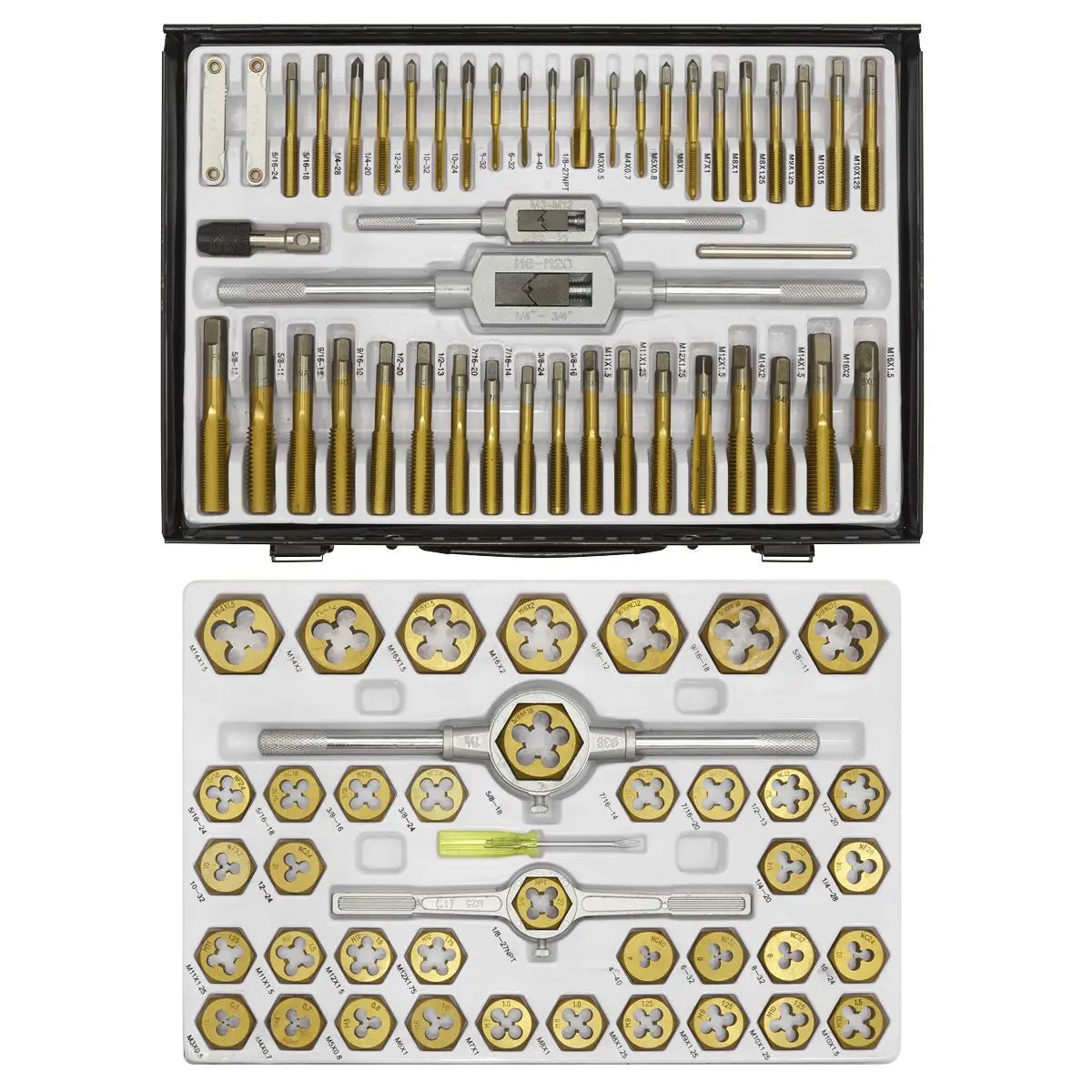 Sealey Tap & Die Set Hexagonal Metric & SAE/Imperial 86pc