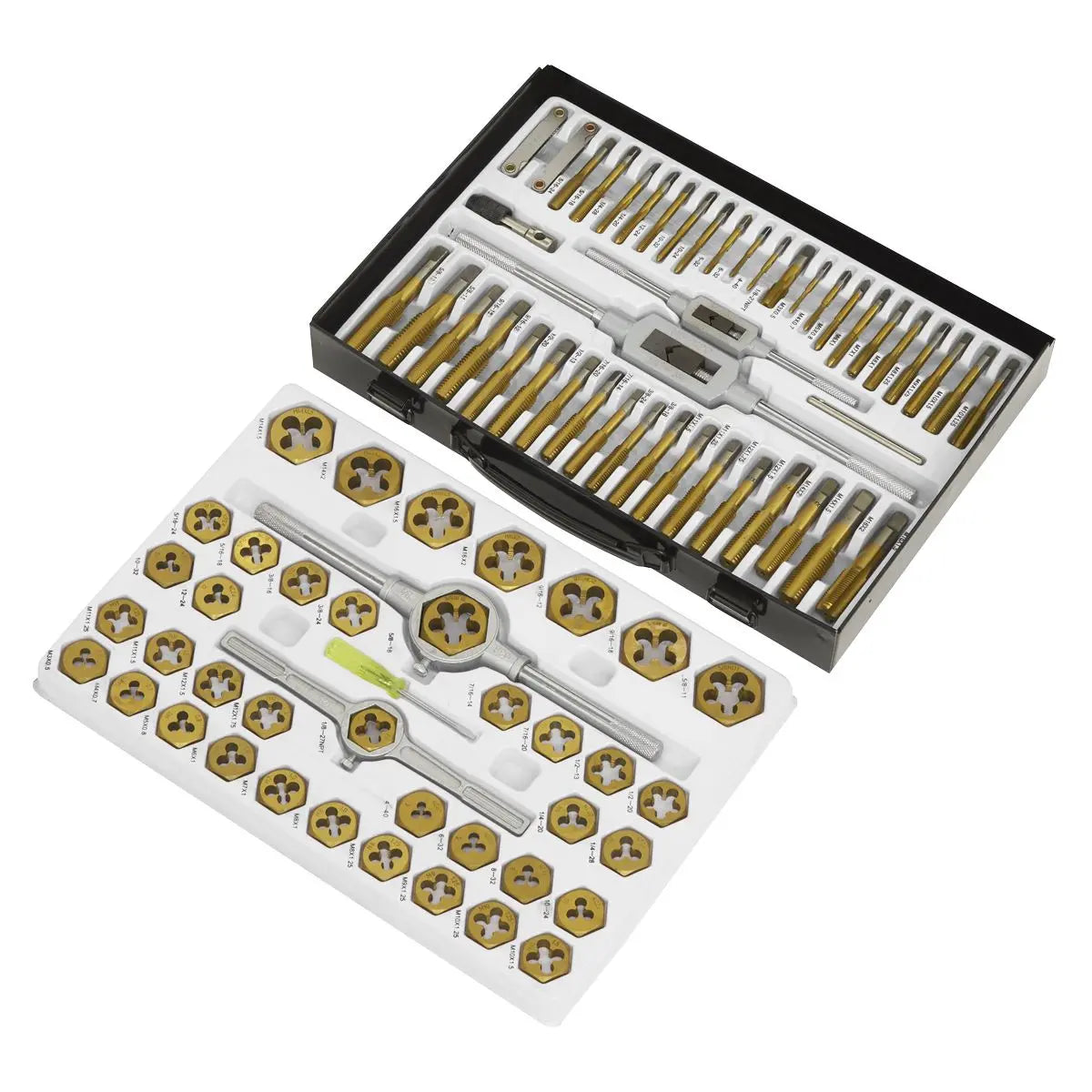 Sealey Tap & Die Set Hexagonal Metric & SAE/Imperial 86pc