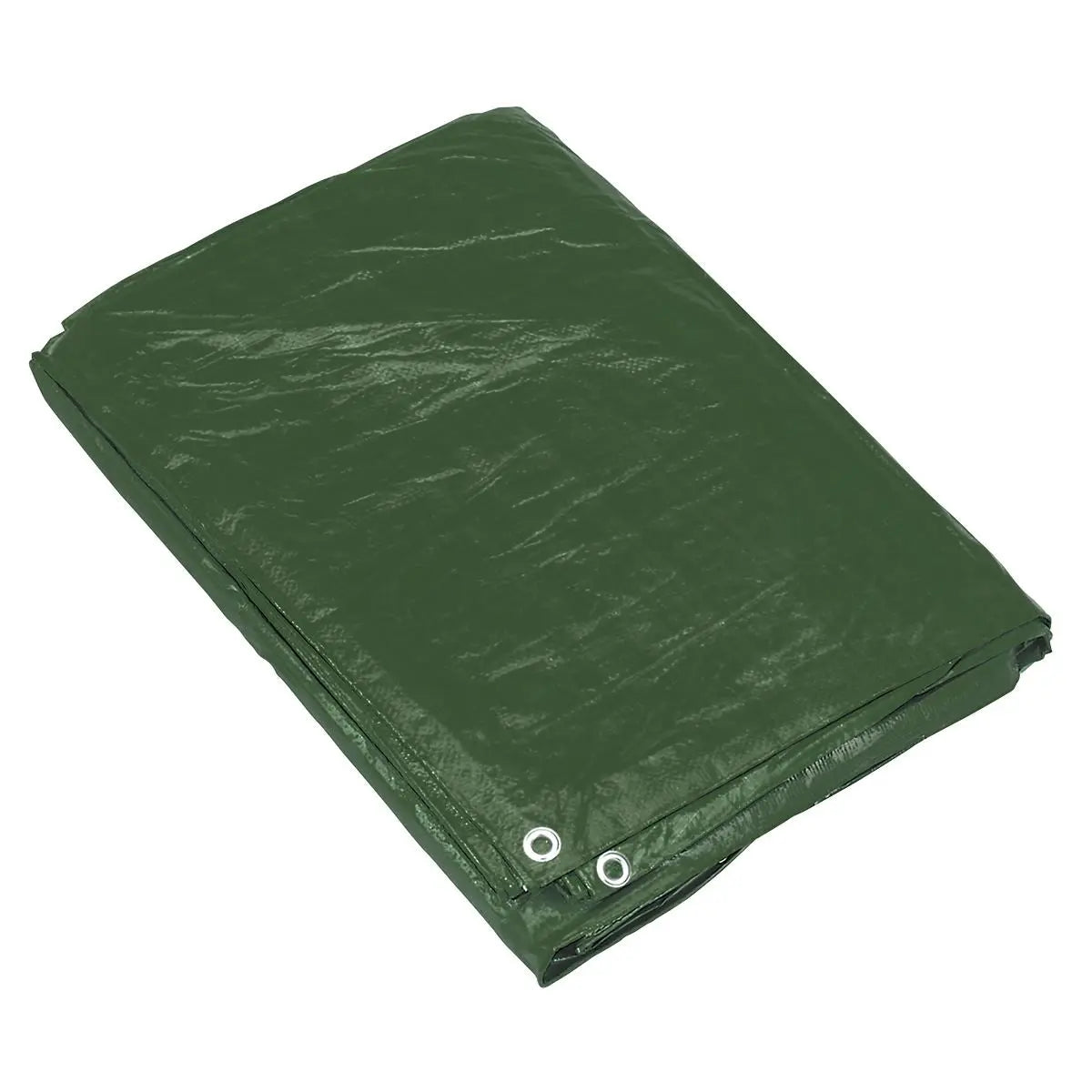 Sealey Tarpaulin 6.10 x 12.19m - Green White Rose Tools