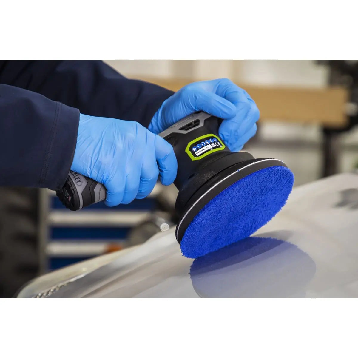 Sealey Terry Bonnet Pad Ø150mm White Rose Tools