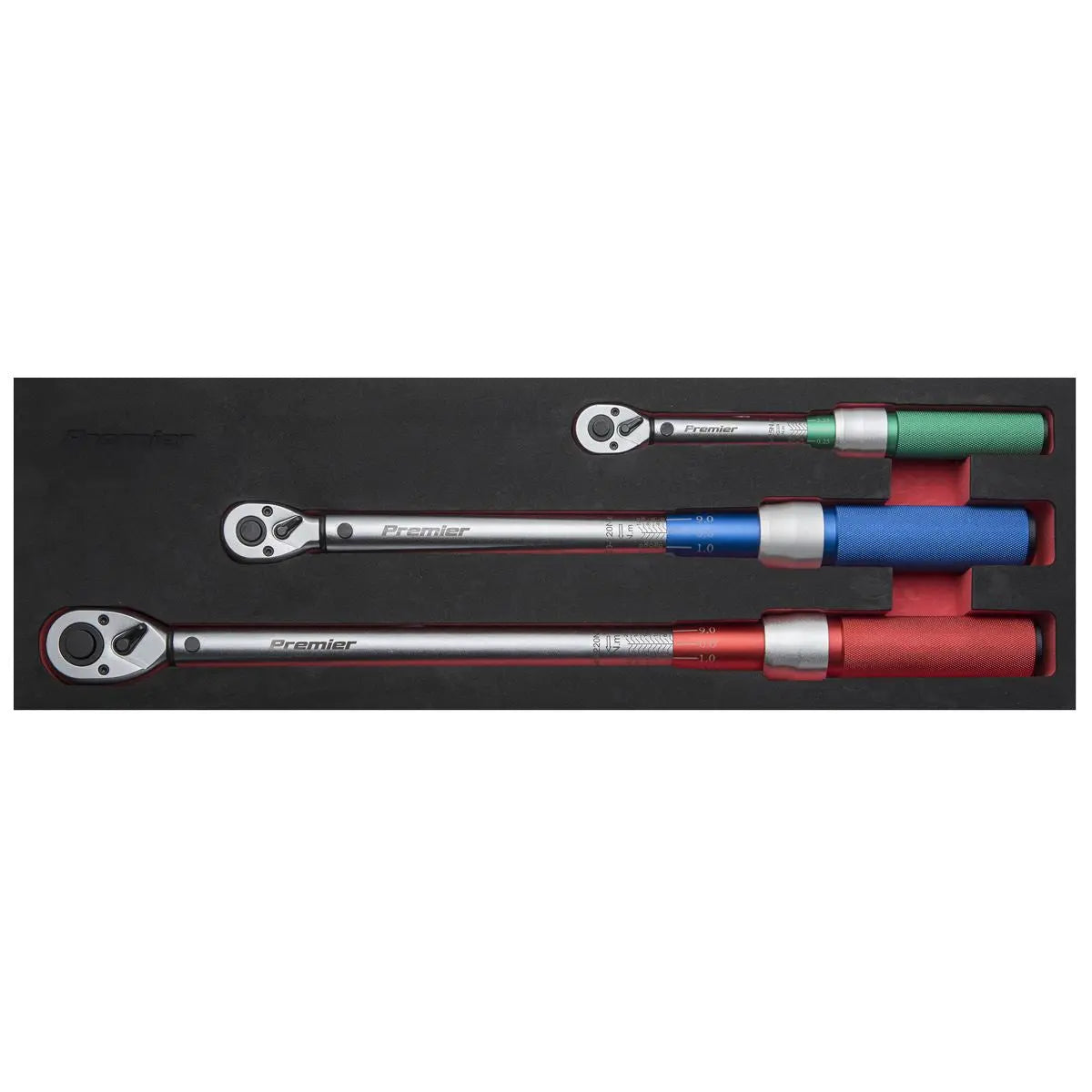Sealey Torque Wrench Set Micrometer 1/4" 3/8" 1/2" Square Drive Garage Mechanic