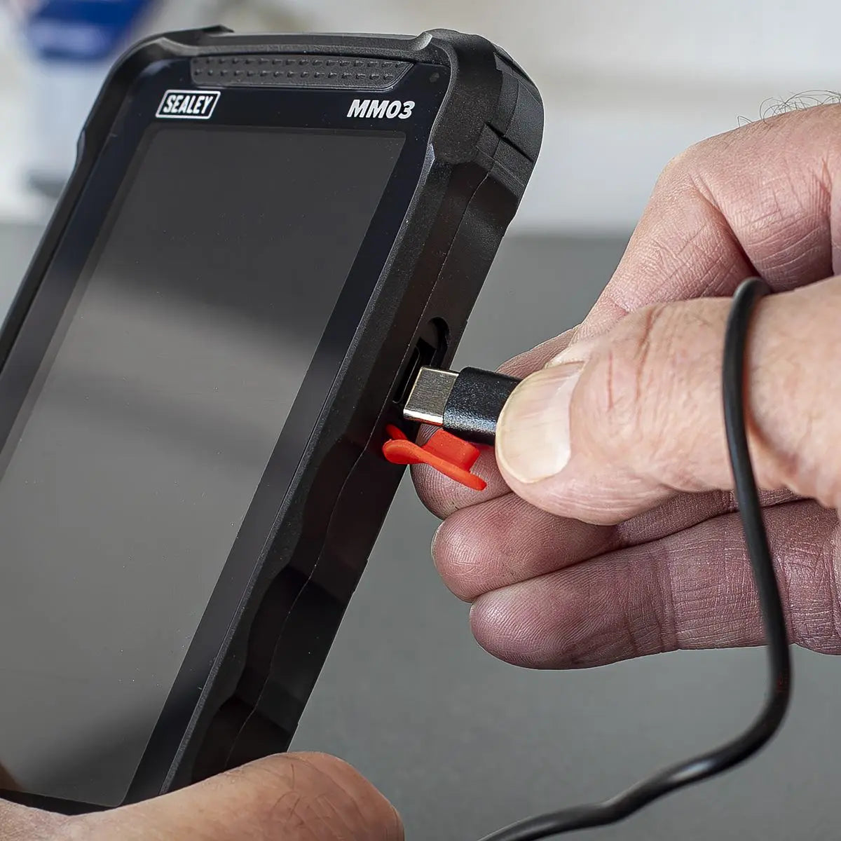 Sealey Touchscreen Rechargeable Auto-Ranging Digital Smart Multimeter 10-Function  White Rose Tools