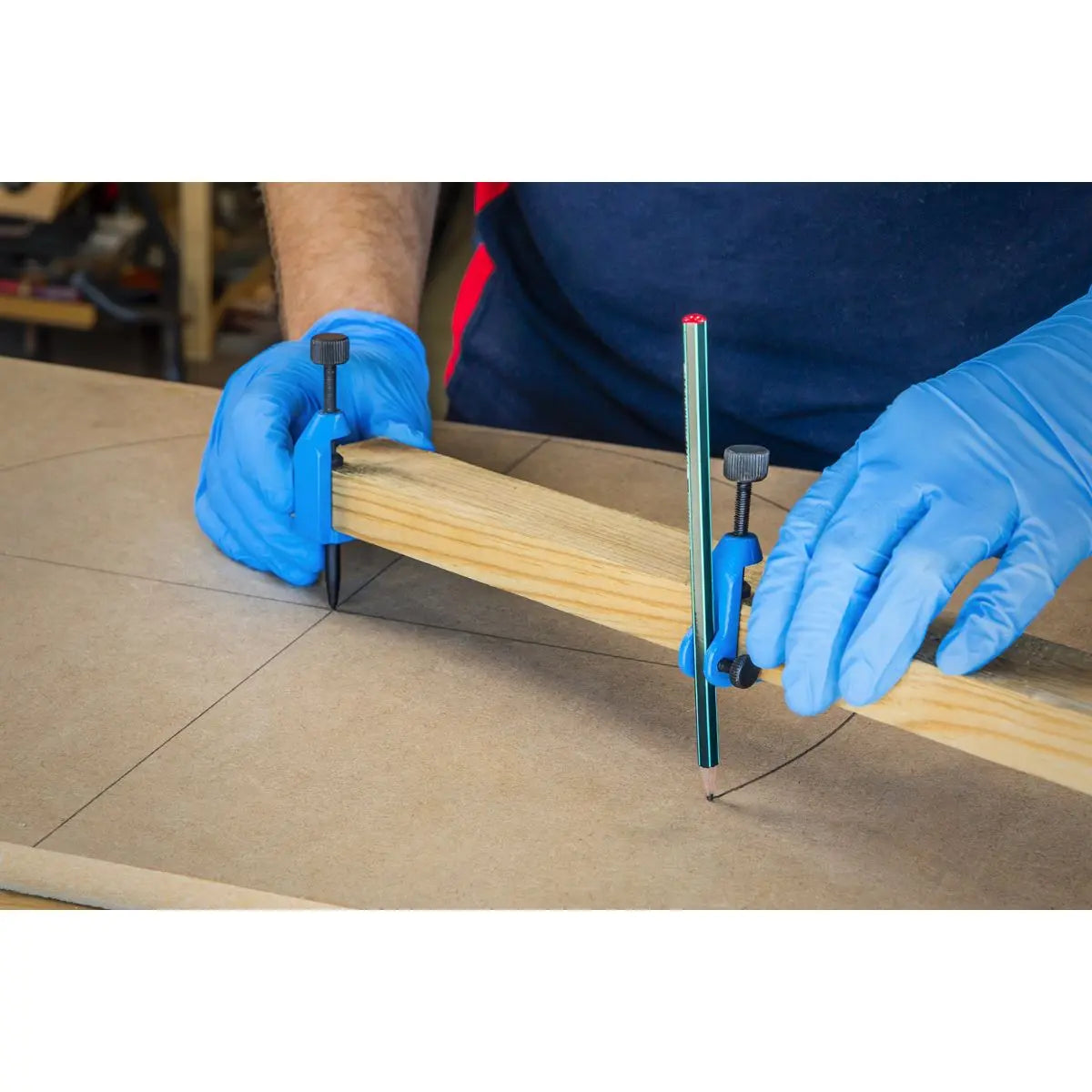 Sealey Trammel Point Set 2pc White Rose Tools