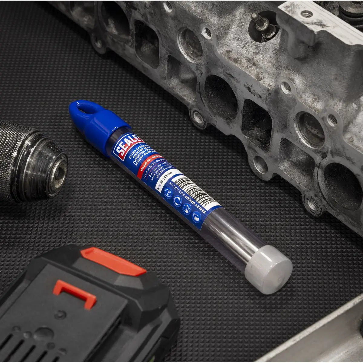 Sealey Tungsten Carbide Rotary Burr Extra-Long Arc Pointed Nose 10mm White Rose Tools