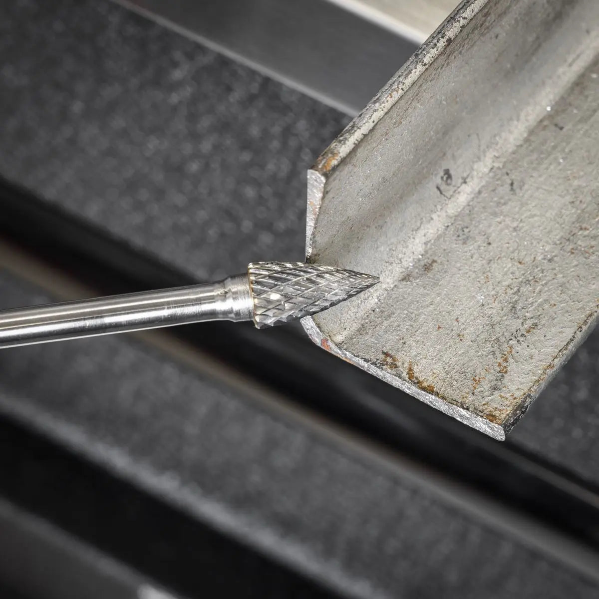 Sealey Tungsten Carbide Rotary Burr Extra-Long Arc Pointed Nose 10mm White Rose Tools