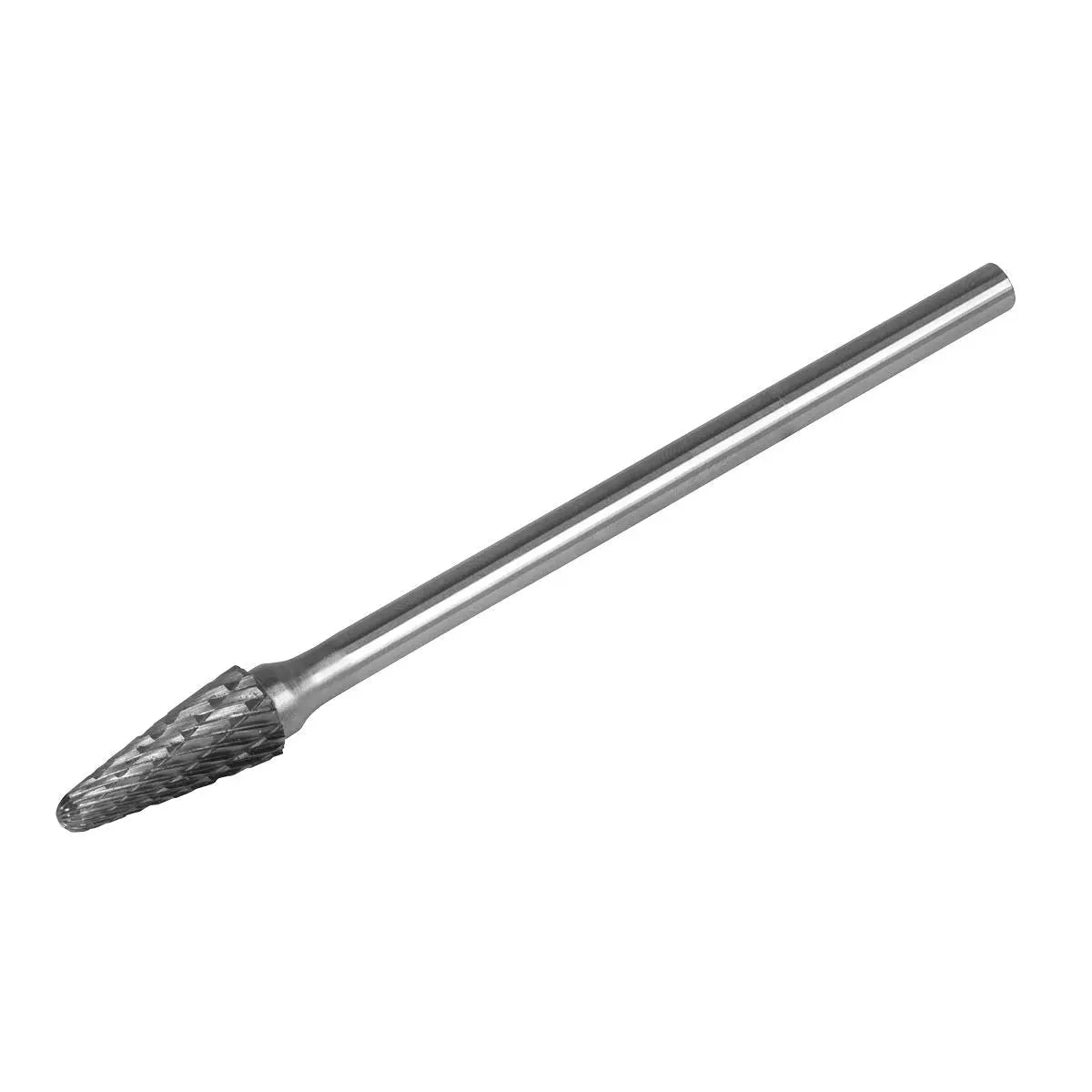 Sealey Tungsten Carbide Rotary Burr Extra-Long Conical Ball Nose Ø10mm  White Rose Tools