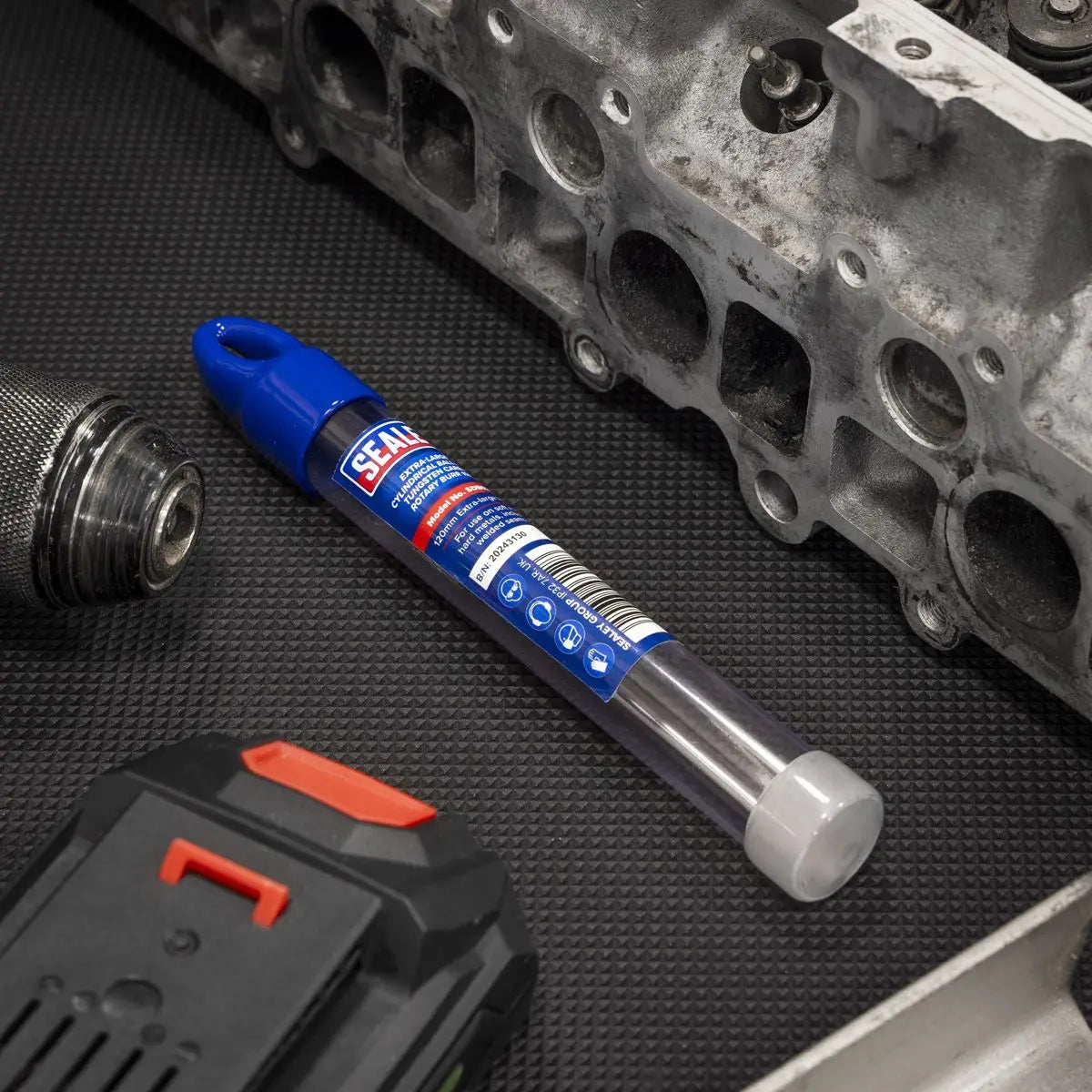 Sealey Tungsten Carbide Rotary Burr Extra-Long Cylindrical Ball Nose 10mm White Rose Tools