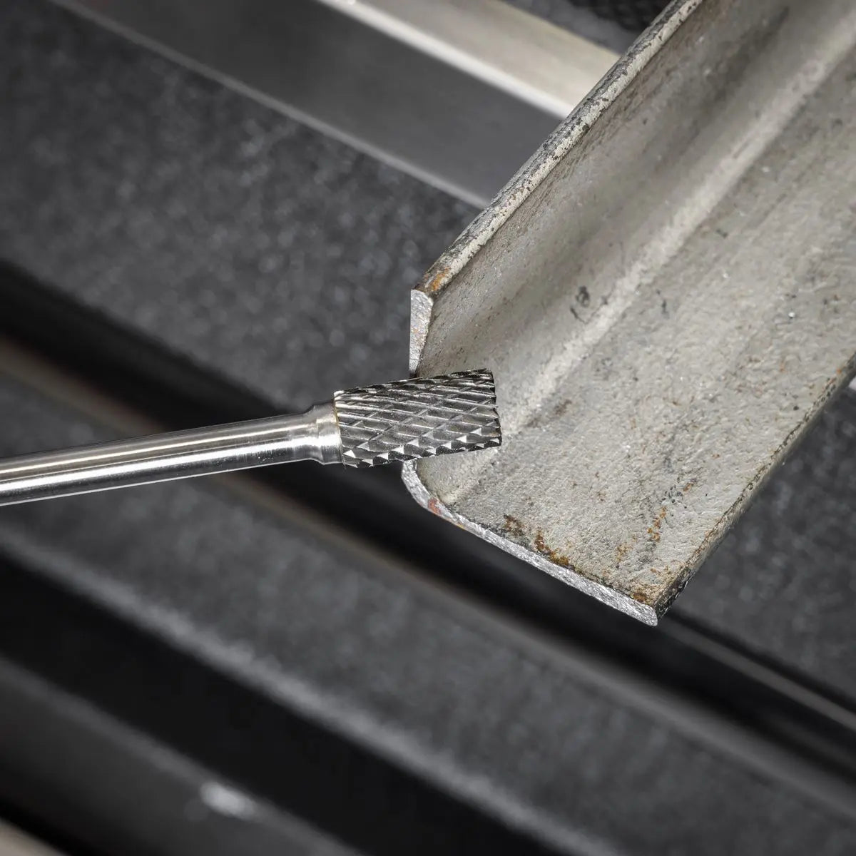 Sealey Tungsten Carbide Rotary Burr Extra-Long Cylindrical Front End Cut 10mm White Rose Tools