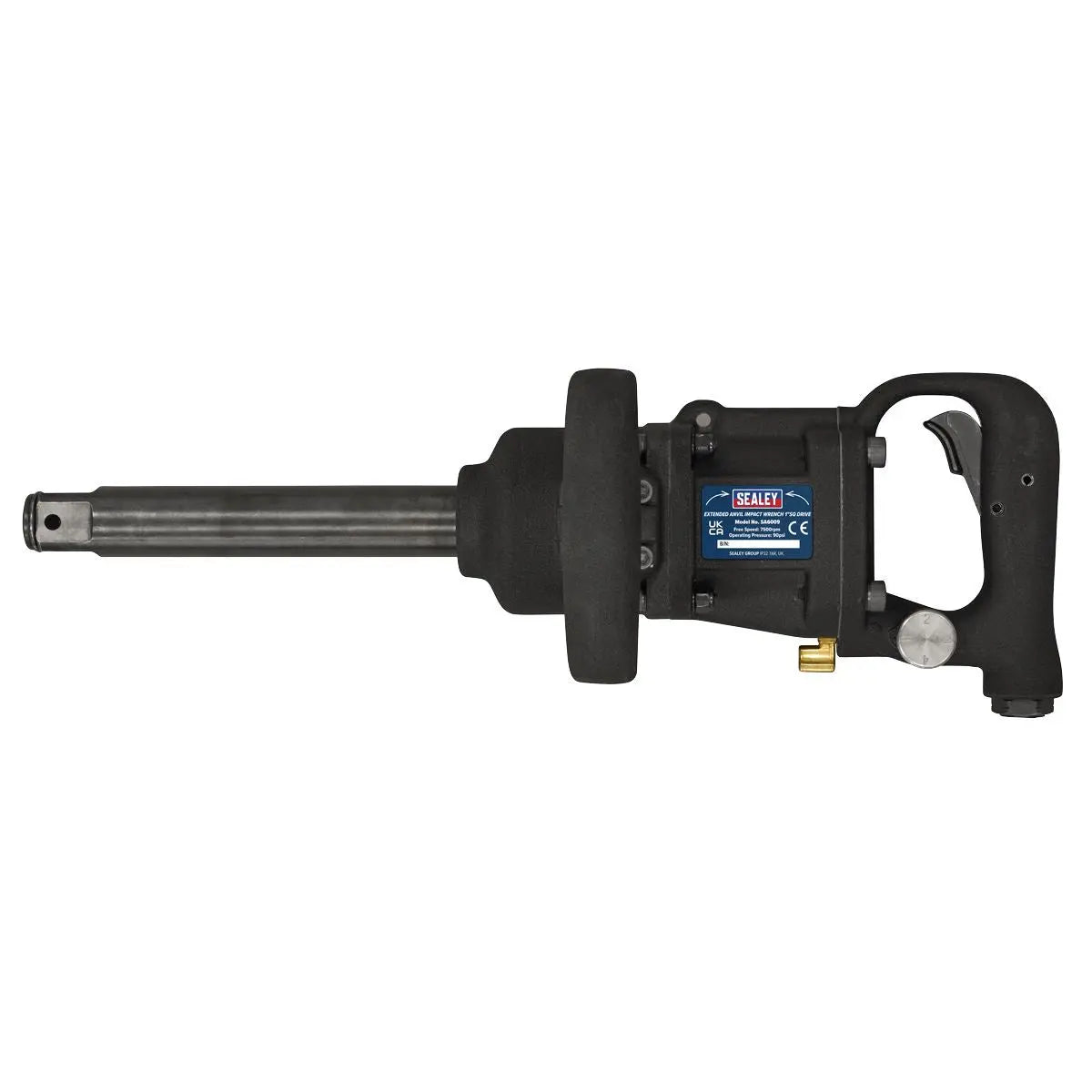 Sealey Twin Hammer Extended Anvil Impact Wrench 1"Sq Drive White Rose Tools