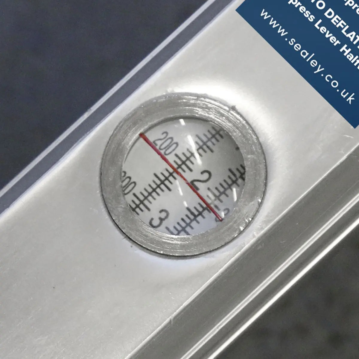 Sealey Tyre Inflator Long Type with Twin Push-On Connector