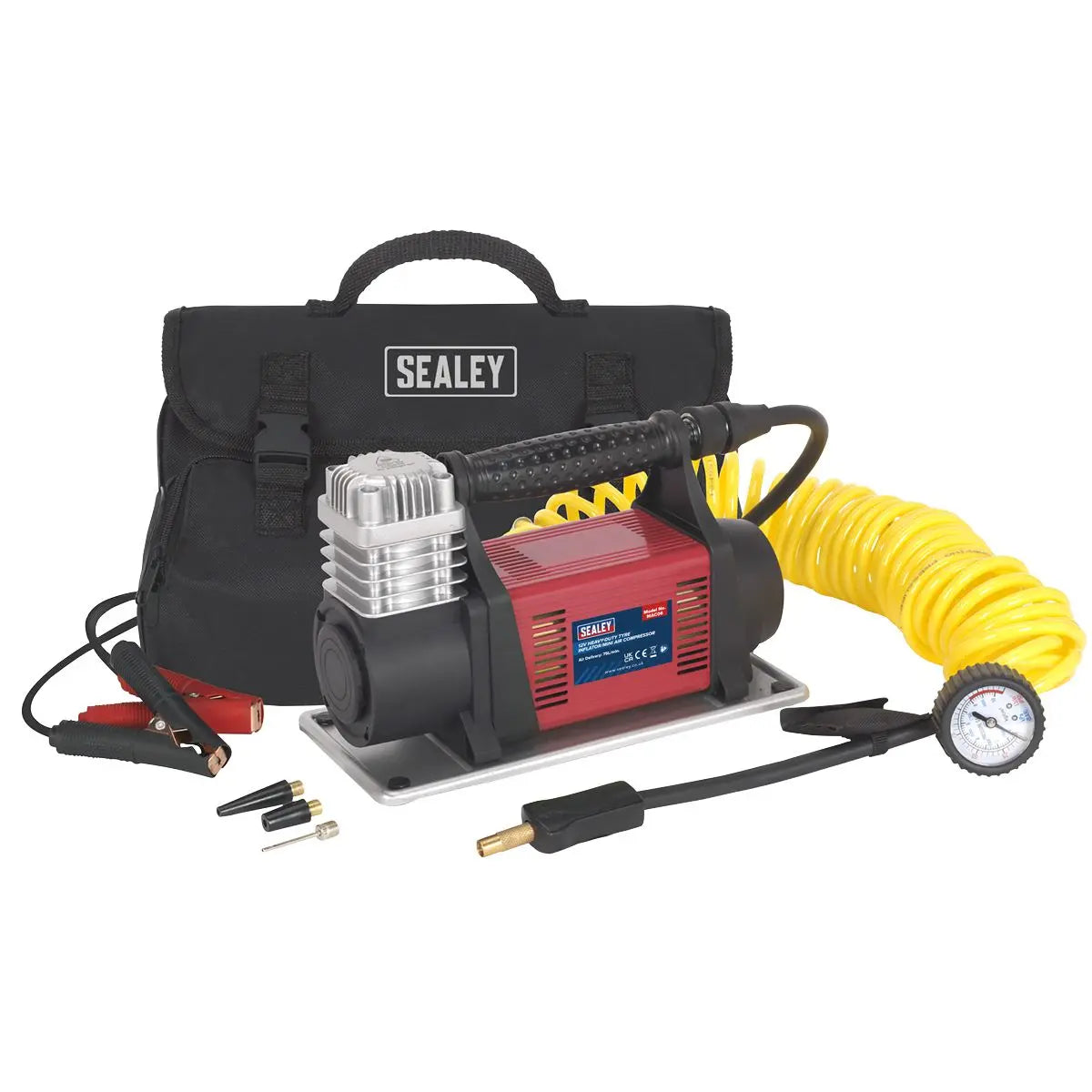 Sealey Tyre Inflator/Mini Air Compressor 12V Heavy-Duty