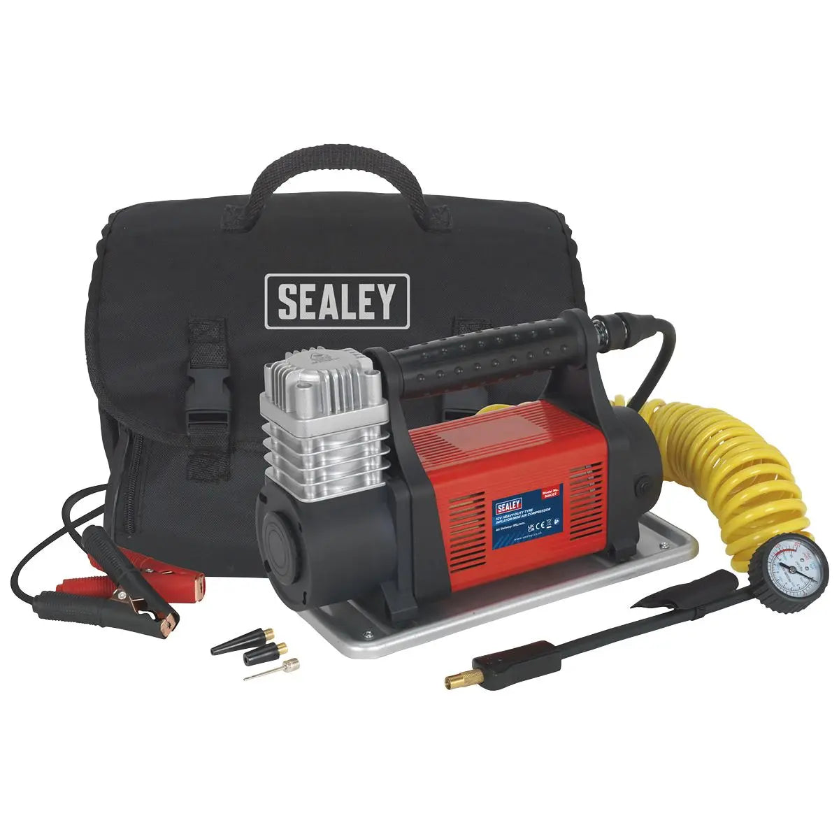Sealey Tyre Inflator/Mini Air Compressor 12V Heavy-Duty