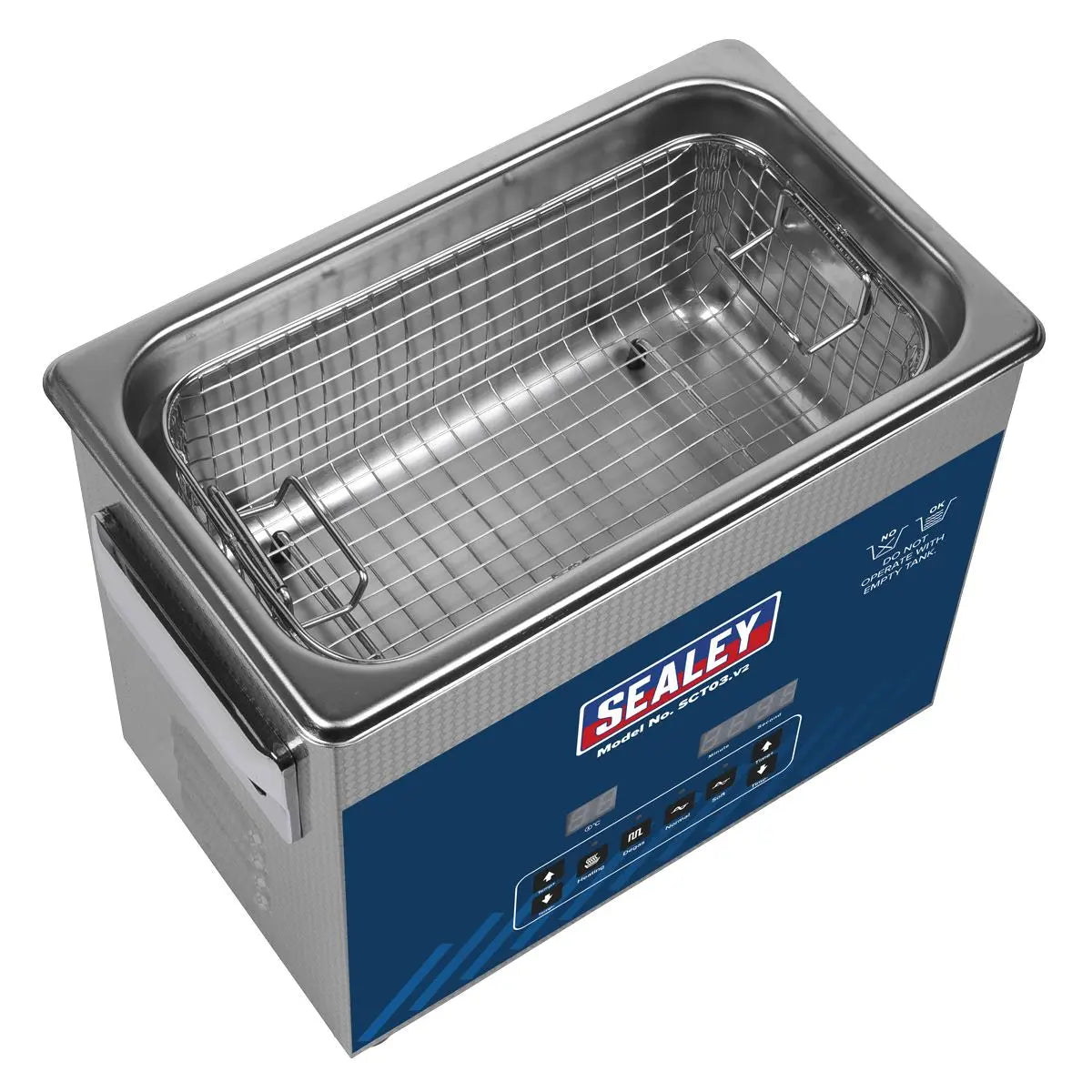 Sealey Ultrasonic Parts Cleaning Tank 3L