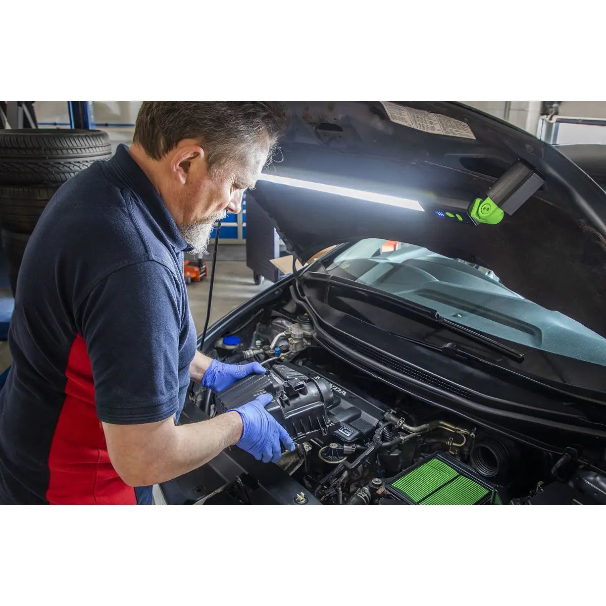 Sealey Under-Bonnet Rechargeable Light 13W SMD LED White Rose Tools