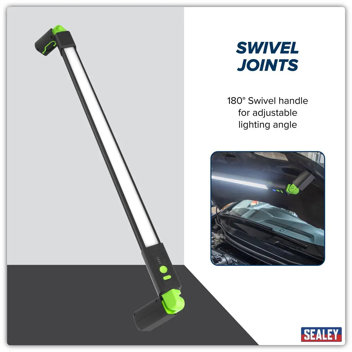 Sealey Under-Bonnet Rechargeable Light 13W SMD LED White Rose Tools