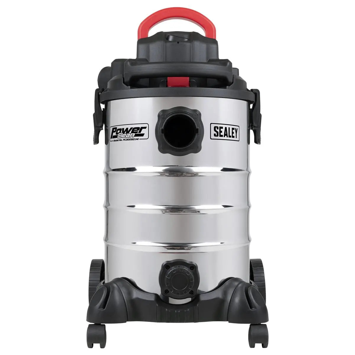 Sealey Vacuum Cleaner Industrial 30L 1400W/230V Stainless Drum White Rose Tools