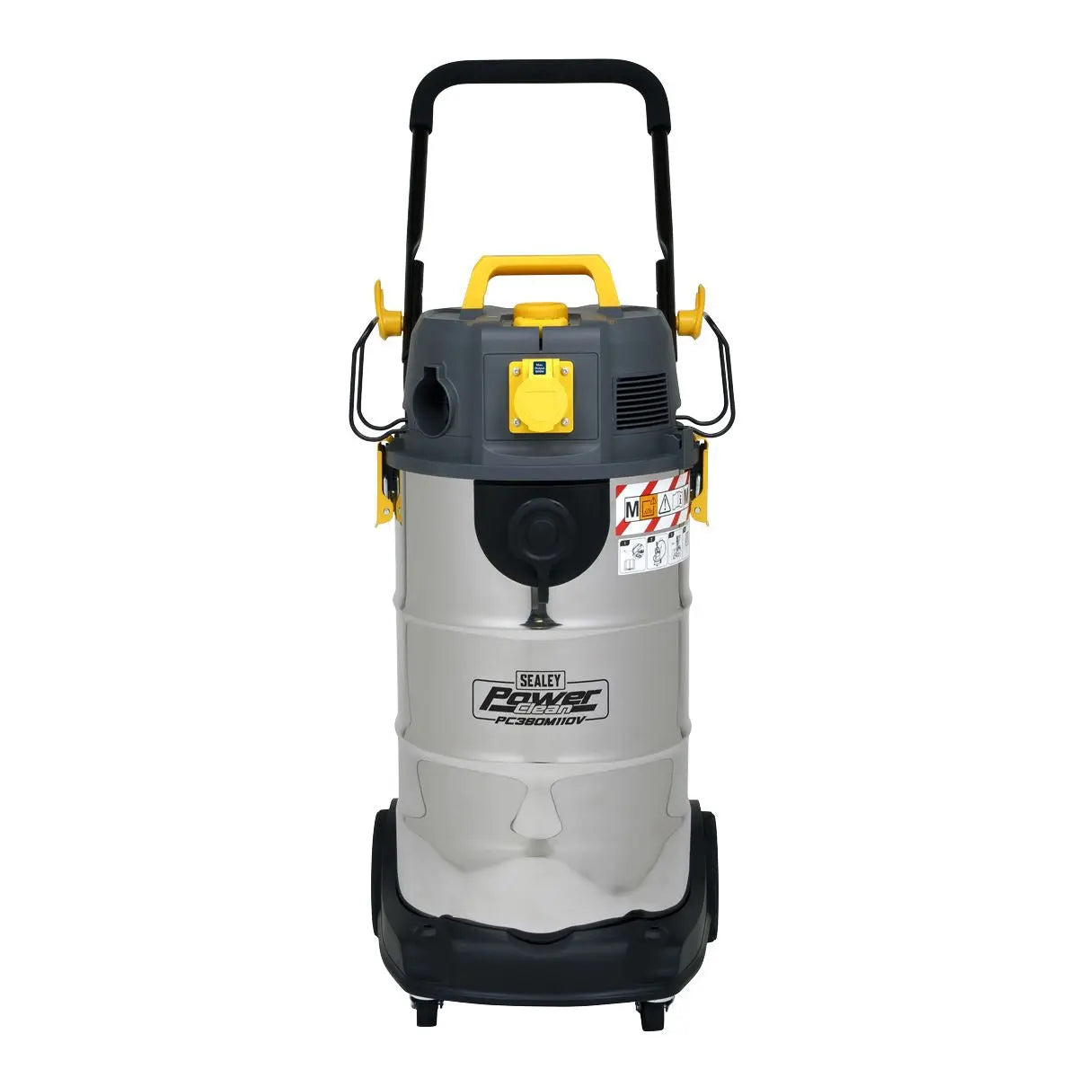 Sealey Vacuum Cleaner Industrial Dust-Free Wet/Dry 38L 1100W/110V Stainless Steel Drum M Class Filtration