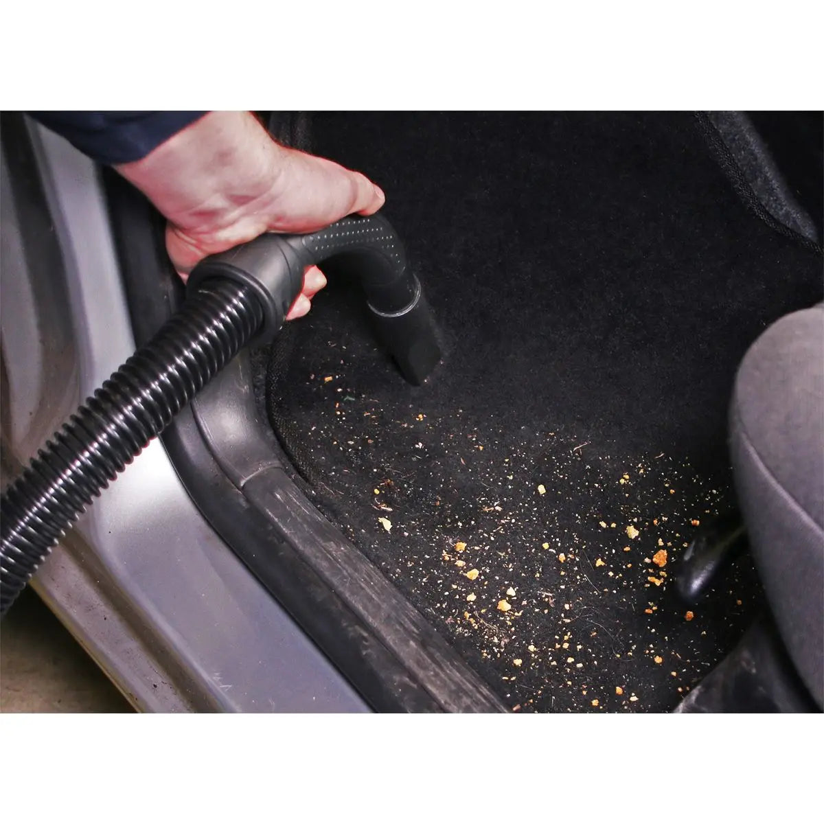 Sealey Vacuum Cleaner Wet and Dry 10L 1000W 230V Hi Vis Green