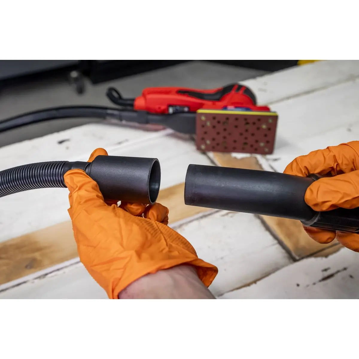 Sealey Variable Speed Brushless Orbital Sander 80 x 133mm 350W White Rose Tools