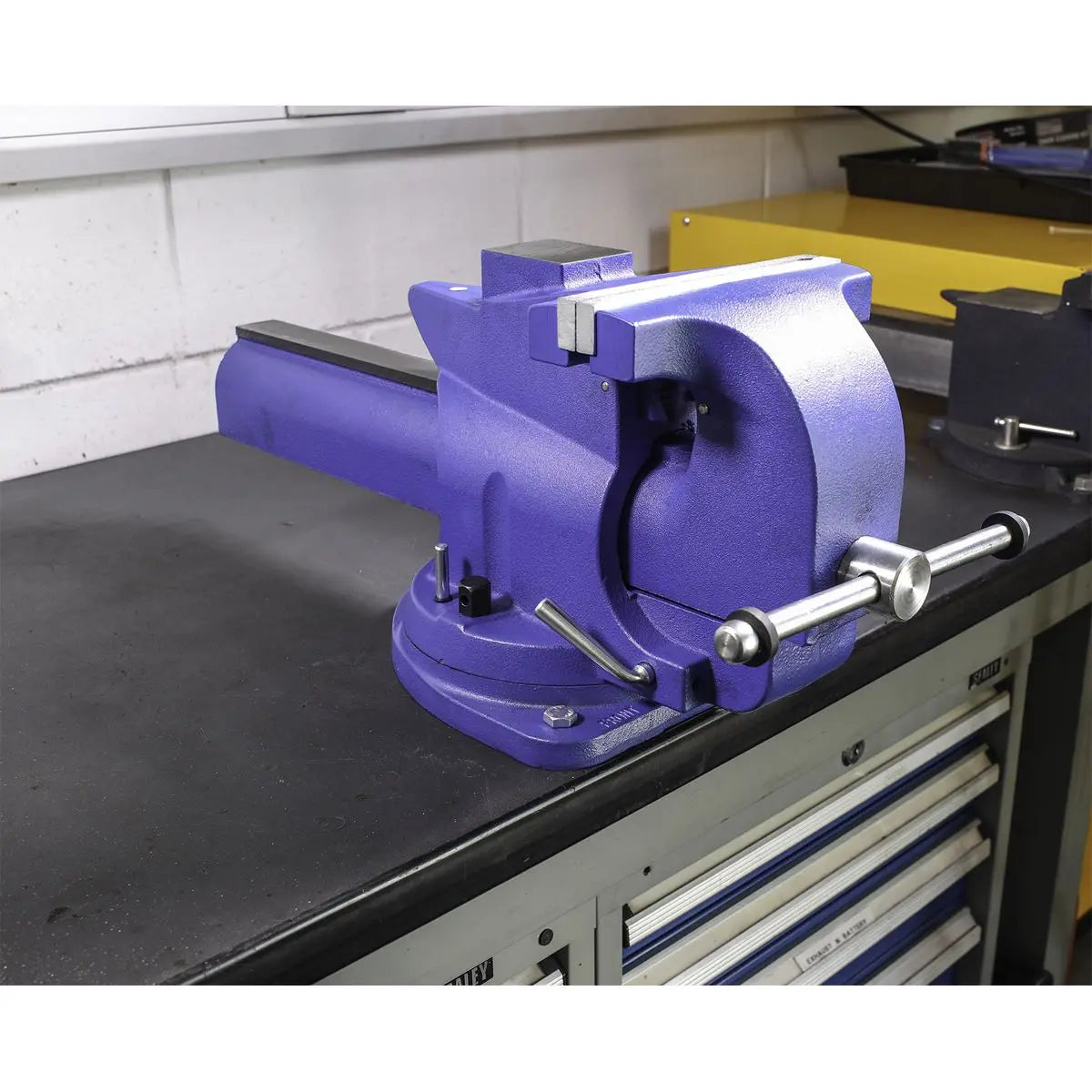 Sealey Vice 200mm Quick Action Swivel Base Cast Iron
