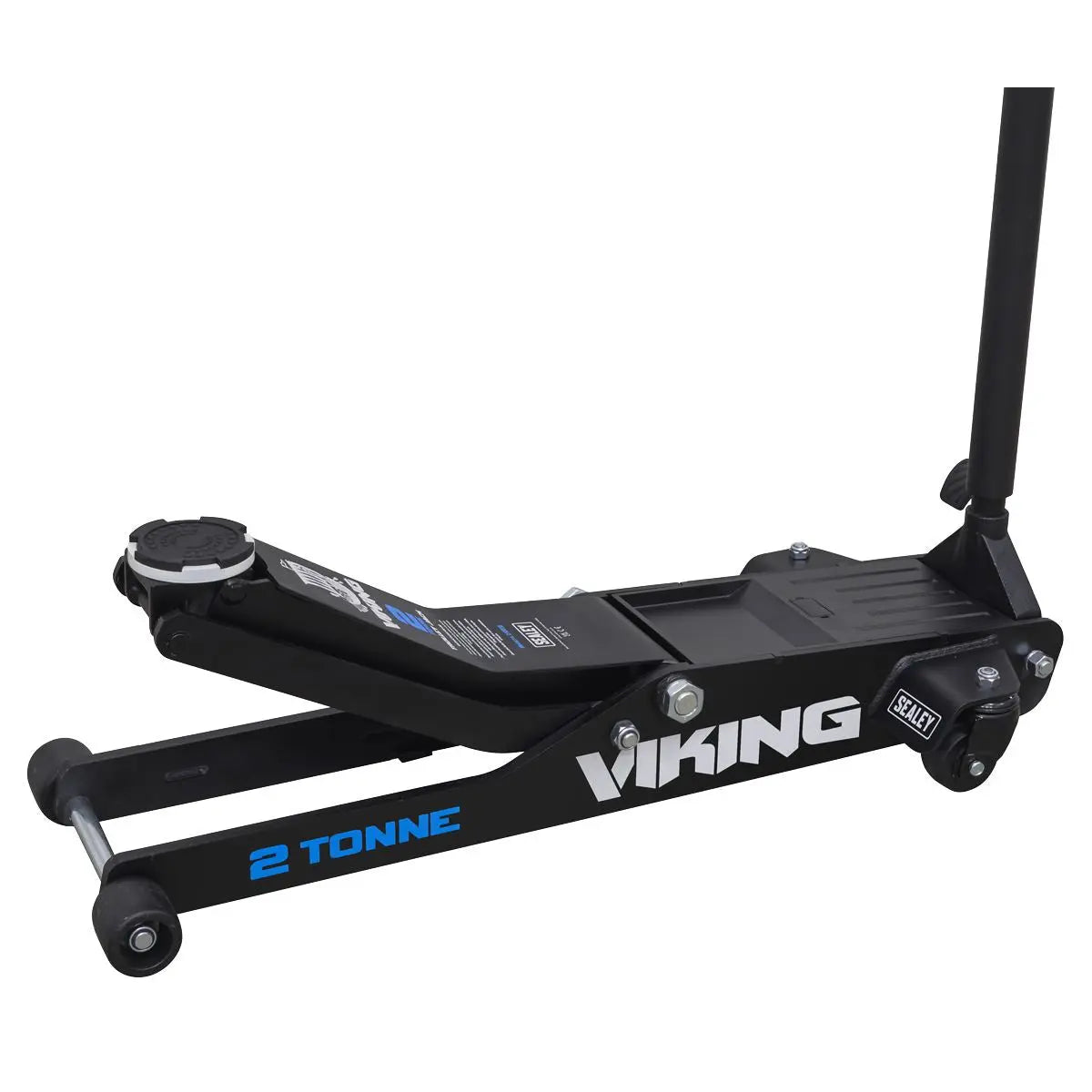 Sealey Viking 2 Tonne Low Entry Long Reach Trolley Jack with Rocket Lift