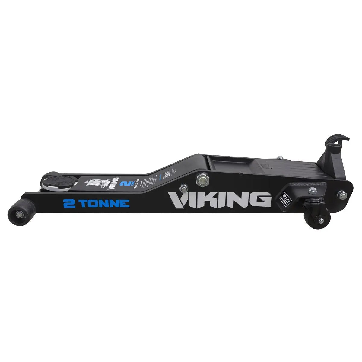 Sealey Viking 2 Tonne Low Entry Long Reach Trolley Jack with Rocket Lift