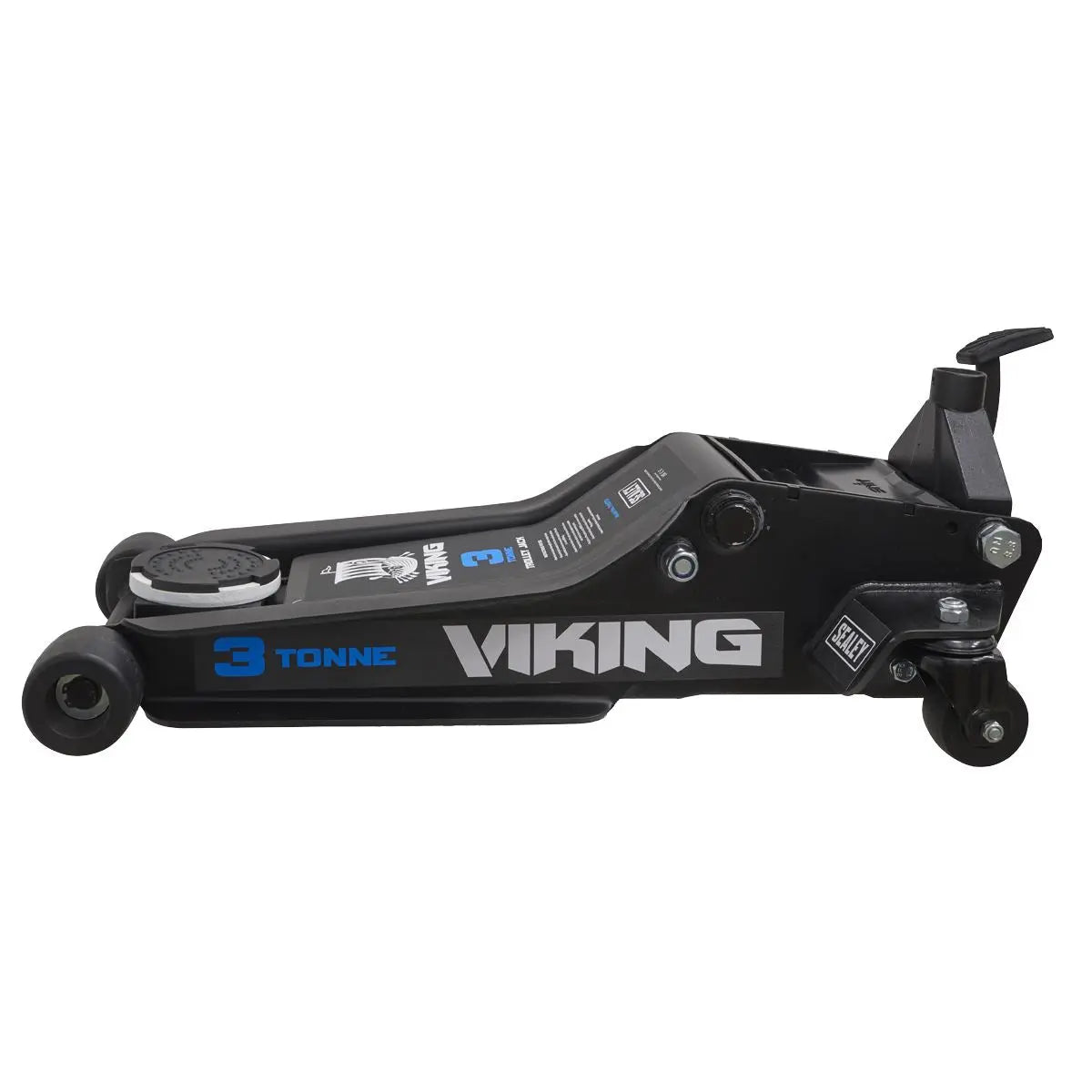 Sealey Viking 3 Tonne Low Entry Trolley Jack with Rocket Lift