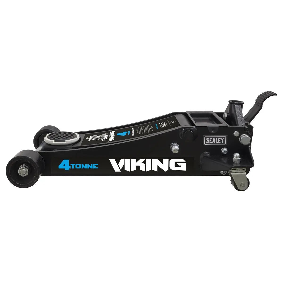 Sealey Viking 4 Tonne Tyre Bay Trolley Jack Low Entry with Rocket Lift