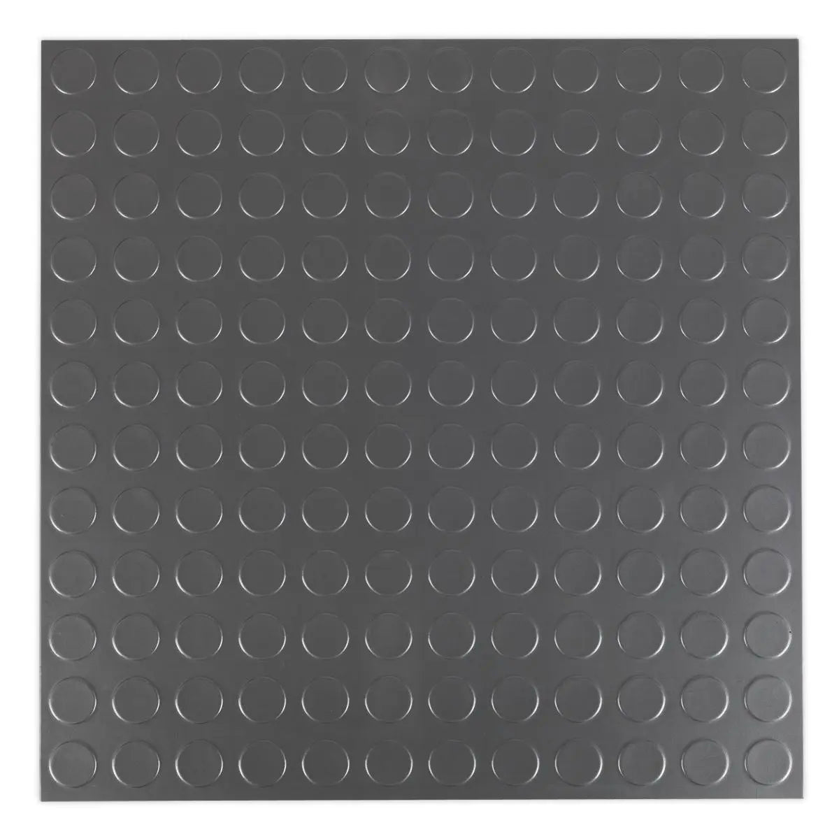 Sealey Vinyl Floor Tile with Peel & Stick Backing - Silver Coin Pack of 16