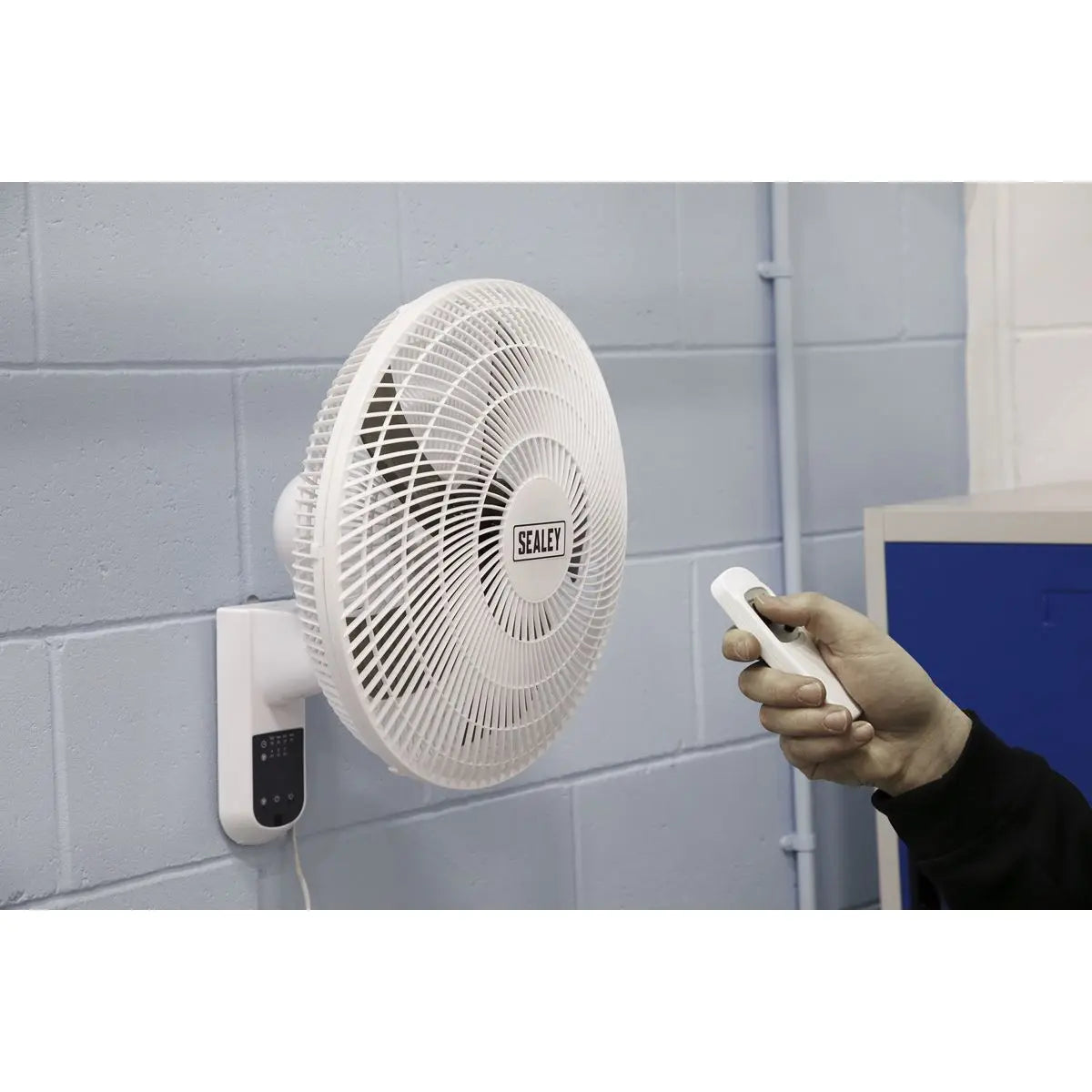 Sealey Wall Fan 3-Speed 16" with Remote Control 230V