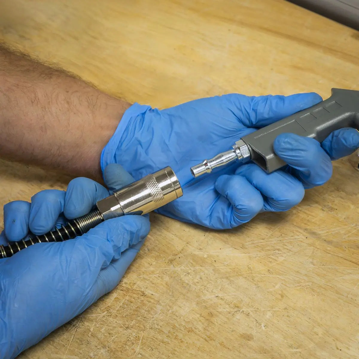 Sealey Wall Mounting Oil Free Air Compressor 1.5hp with 7m Retractable Hose Reel White Rose Tools