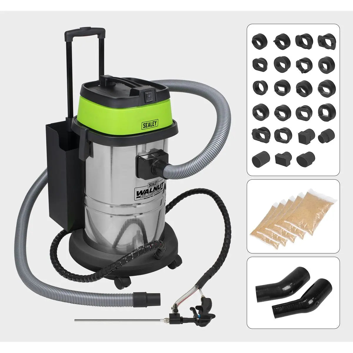 Sealey Walnut Blaster 30L Capacity  White Rose Tools