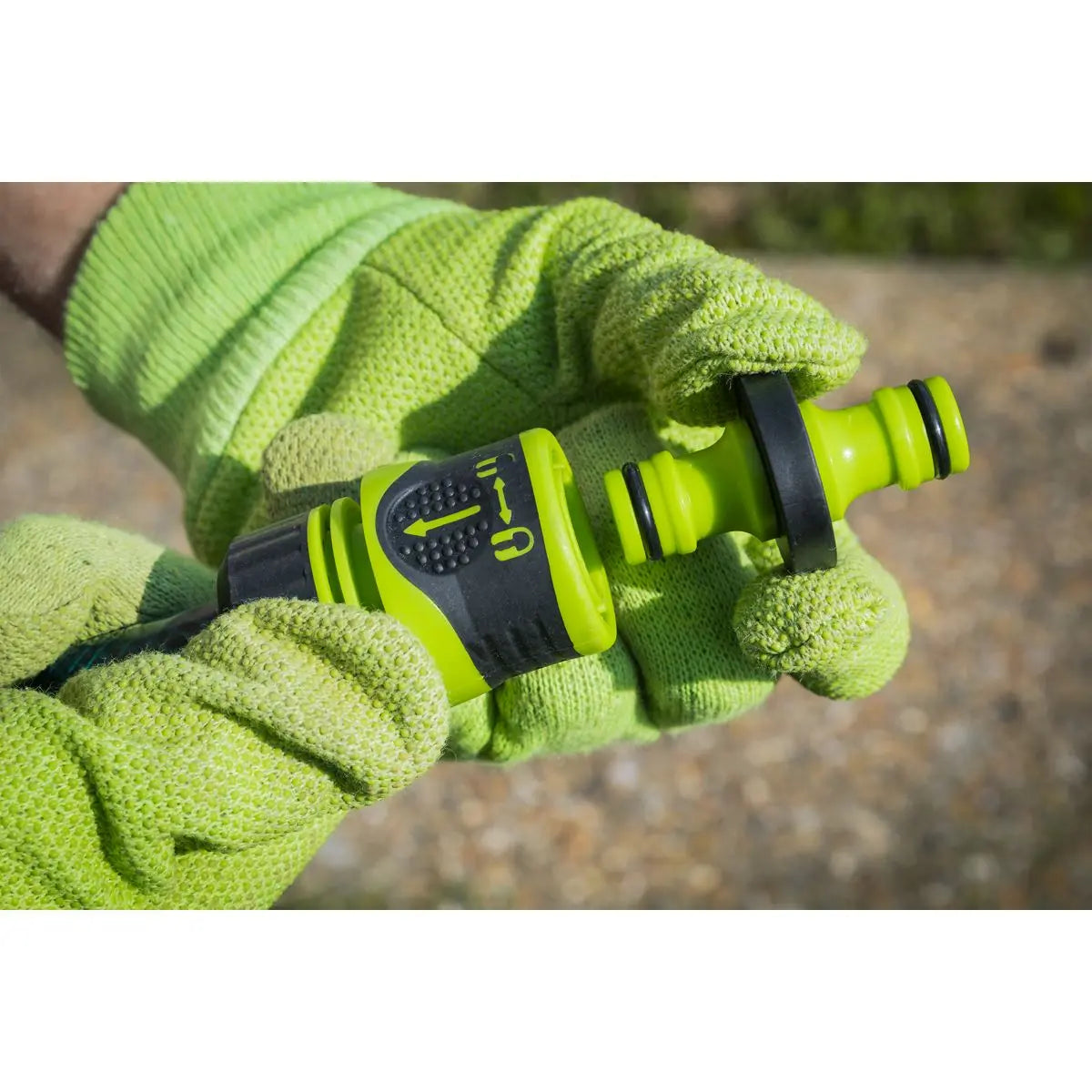 Sealey Water Hose Connector 2-Way White Rose Tools