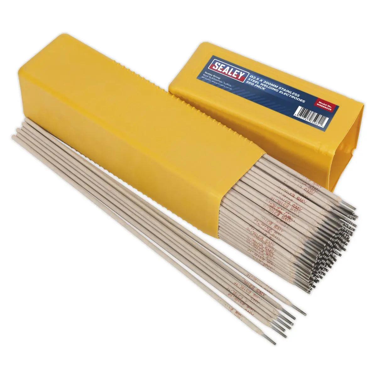 Sealey Welding Electrodes Stainless Steel Ø2.5 x 300mm 5kg Pack