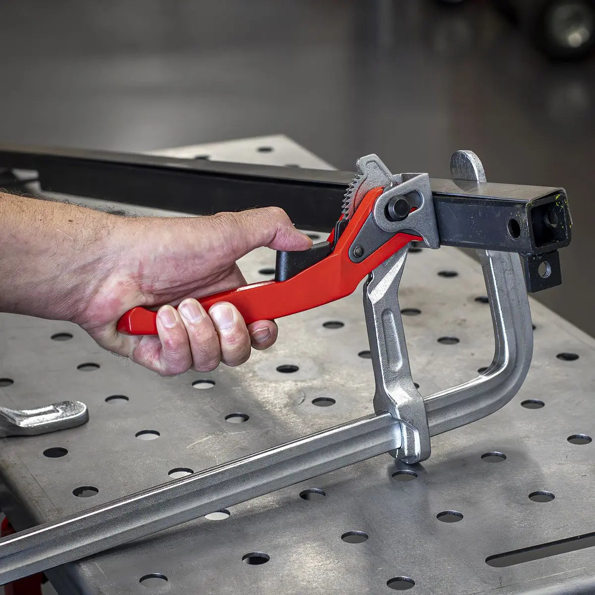 Sealey Welding Ratchet Clamp 500 x 120mm White Rose Tools